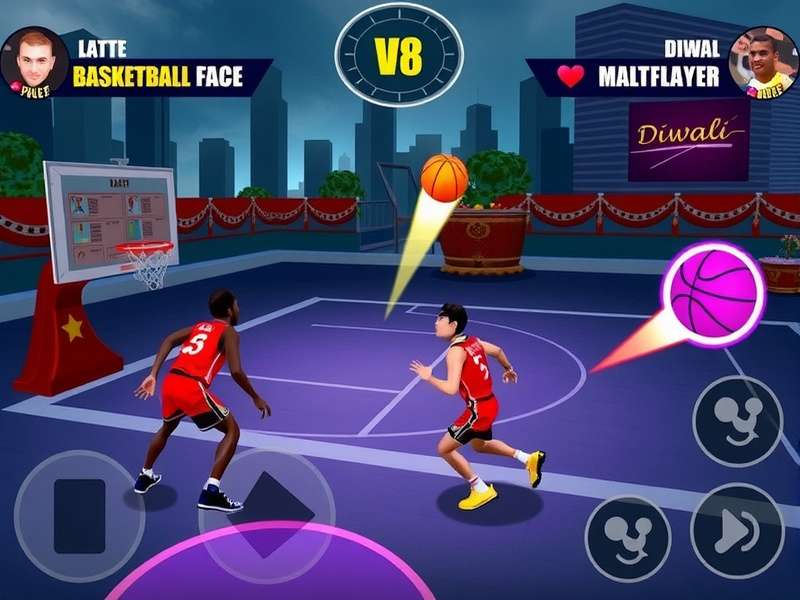 Urban Basket Ace Blitz multiplayer mode interface